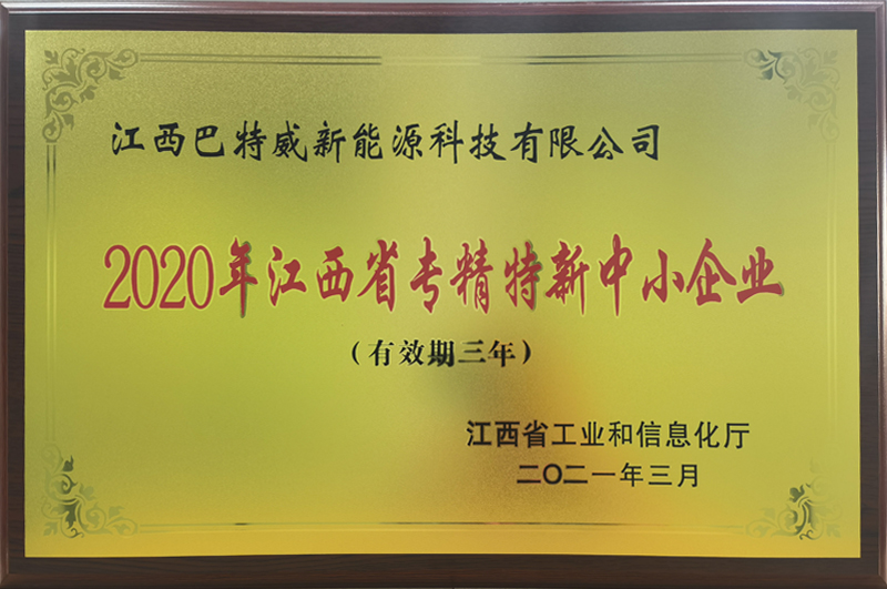 2020年江西省专精特新中小企业